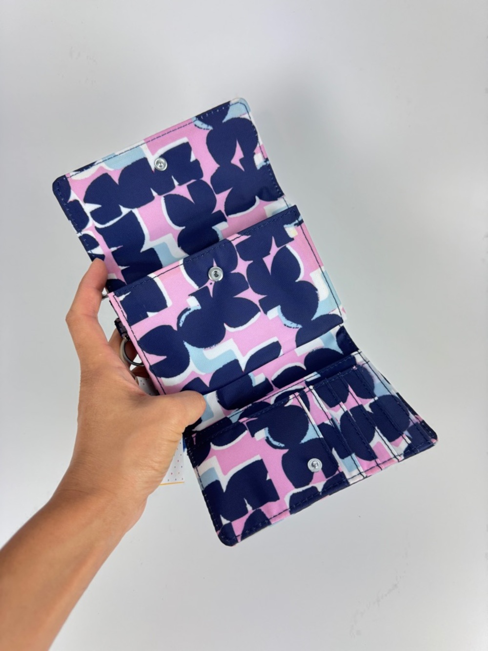 Kipling Women’s Trifold Wallet with Monkey Charm - Picture 3 of 4